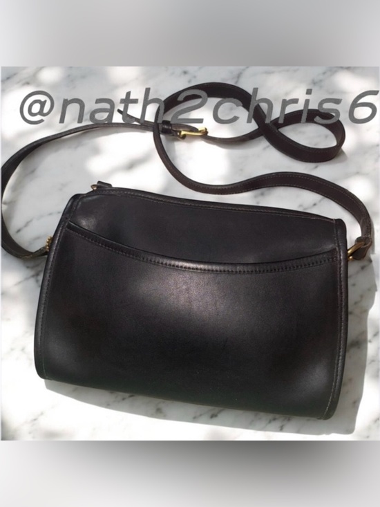Coach Handbags - COACH Vintage Austin Black leather Crossbody bag.  EUC Rare. 90’s